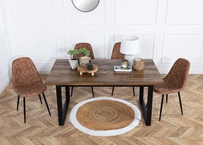 ATMOSPHERA Koberec Imogen, (fi) 120 cm, hnedá/biela