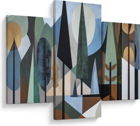 Obraz - Prírodná geometrická abstrakcia II. (90x60 cm)