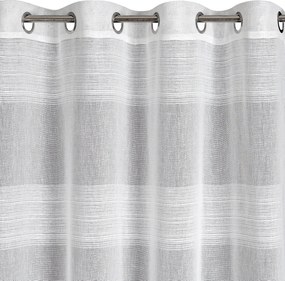 ZÁVES NA KRÚŽKOCH MARGARET 140X250 CM BIELA