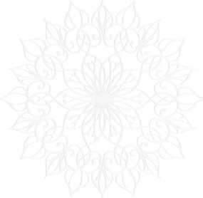 Drevená mandala Kvet života - Luxusná nástenná dekorácia | SENTOP HDF0247