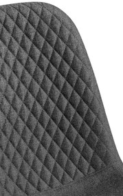 Stolička Giverny látka - tmavosivá