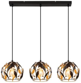 Globo 15759-3H - Závesný luster MIKA na lanku 3xE27/40W/230V