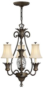 Hinkley HK-PLANT3-PZ - Luster na reťazi PLANTATION 4xE14/40W/230V bronzová