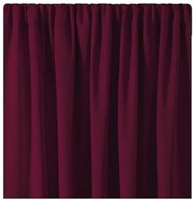 AmeliaHome Záves Blackout Oxford Pleat vínová, 140 x 245 cm