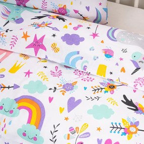 4Home Detské bavlnené obliečky do postieľky Unicorns