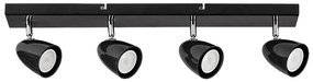 Rabalux 73021 - Bodové svietidlo PERICO 4xGU10/5W/230V čierna