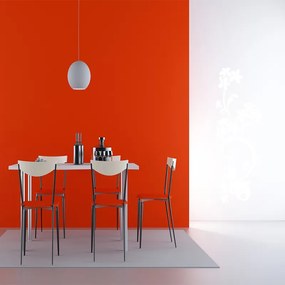 Sablio Samolepka na stenu: Motýlí ornament - 160x58 cm
