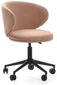 Svetloružová kancelárska stolička Rush – Marckeric