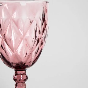 Sada štyroch pohárov LUNNA na víno, ružové 747663 340 ml (4 ks)