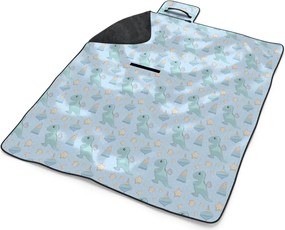 Sablio Plážová deka Naťahovací dinosaurus: 200x140 cm