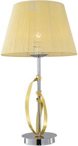 Candellux DIVA Stolná lampa 1X60W E27 Chrome / Gold 41-55071
