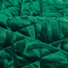 Dekorstudio Zamatový prehoz na posteľ KRISTIN3 v zelenej farbe Rozmer prehozu (šírka x dĺžka): 230x260cm