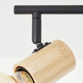 Brilliant - Bodové svietidlo KERRY 3xE27/40W/230V čierna/bambus