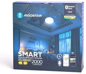 Aigostar-LED RGBW Kúpeľňové stropné svietidlo LED/18W/230V IP44+diaľkové ovládanie