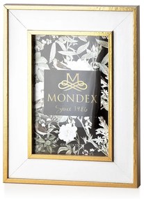 Mondex Fotorámik ADI 10x15cm biely/zlatý