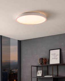 EGLO LED múdre prisadené osvetlenie MONTEMORELOS-Z, 34,5 W, teplá biela-studená biela, RGB, 57cm, biele