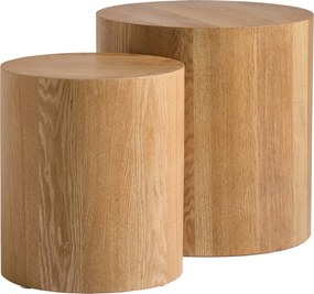 XXXLutz SADA PRÍRUČNÝCH STOLÍKOV, farba duba Xora - Stolíky do obývačky - 008443017701