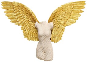 Angel Female nástenná dekorácia zlato-béžová