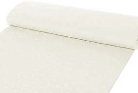 Biante Teflónový štvorcový obrus TF-026 Popínavé lístky - smotanový 90x90 cm