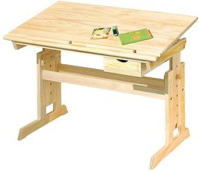 Polohovateľný písací stôl Julia, borovica