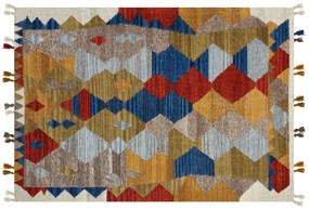 Vlnený kelímový koberec 160 x 230 cm viacfarebný ARZAKAN Beliani