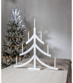 Biela vianočná svetelná dekorácia Pagod – Star Trading