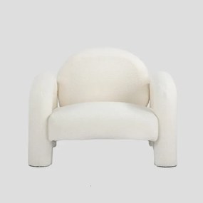Kreslo SEDIA béžové TEDDY BOUCLÉ 741692