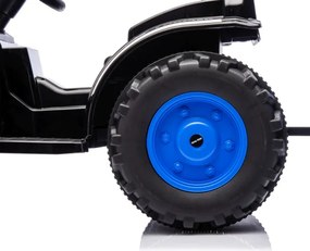 Elektrický traktor s prívesom Farmer modrý