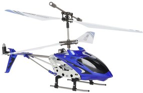 KIK RC vrtuľník SYMA S107G Metal, hliníkový, gyroskop, 3,5-kanálový, diaľkové ovládanie, modrý