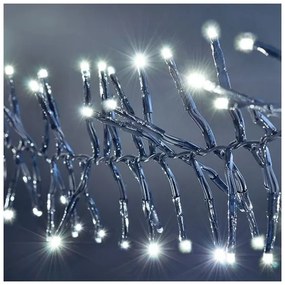 Solight 1V11-W - LED Vianočná reťaz 576xLED/8 funkcií 8m IP44 studená biela + DO