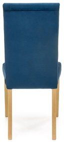 Jedálenská stolička DIEGO 3 dub medový, modrá
