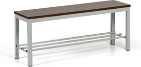 Šatníková lavica s botníkom, sedák - lamino, dĺžka 1000 mm, orech