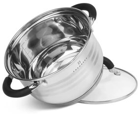 6 kusový set hrncov - silikónové úchytky