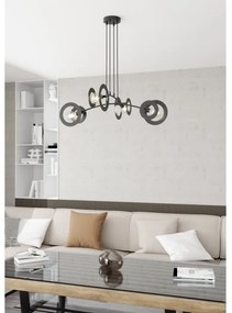 Luster na lanku EUFORIA 4xE27/15W/230V čierna