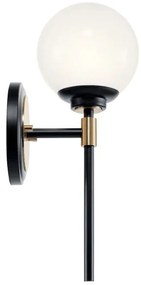 Kichler KL-BENNO1-BK-CPZ - LED kúpeľňové svietidlo BENNO 2xG9/3W/230V zlaté IP44