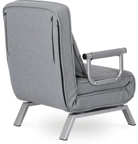 Kreslo pohovka rozkladacia PRATO sivá - vintino.sk