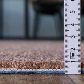 ITC, Metrážny koberec Feliz 068, na mieru, šíře 4m, ružová, filc, detská izba