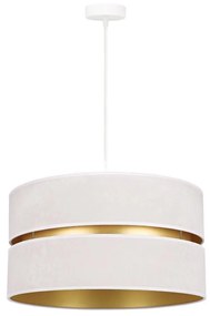 Duolla - Luster na lanku DUO 1xE27/15W/230V pr. 40 cm krémová/zlatá