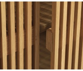 Skrinka v dekore duba v prírodnej farbe 95x140 cm Tiber – Unique Furniture