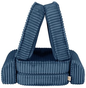 MeowBaby® Churros detská pohovka Basic, Midnight Blue