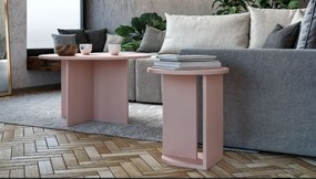 Konferenční stolek Phoebe 01 84 cm růžový