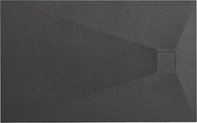 Rea Magnum Black, sprchová vanička 1000×800×25 mm, čierna matná, REA-K3907