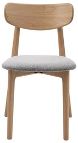 Svetlosivá/v prírodnej farbe jedálenská stolička Elim – Unique Furniture