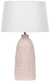 Keramická stolná lampa ružová ZARIMA Beliani