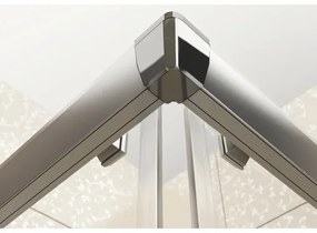 Jedna strana sprchového kúta RAVAK Blix BLRV2K-100 satin+Grape 1XVA0U00ZG