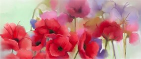 Obraz vlčích makov (120x50 cm)