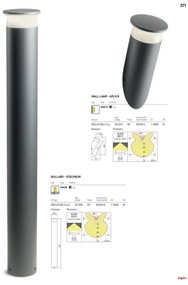 Redo 90073 - LED Vonkajšie nástenné svietidlo ALGON LED/9W/230V IP65 čierna