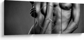 Obraz - Akt (s hodinami) (90x30 cm)