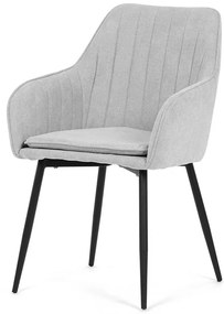 Autronic BONTEC Jedálenská stolička, hnedá, látka, DCL-221 BR2 Farba: Šedá