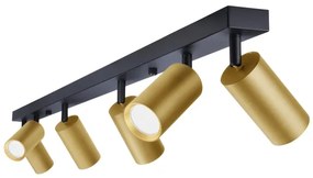 Brilagi - stmievateľné LED bodové svietidlo SELE GOLDEN 6xGU10/6,5W/230V čierna/zlatá